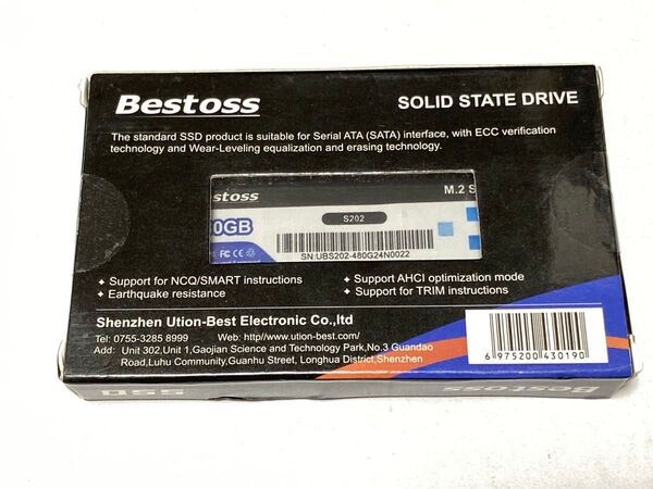 Bestoss M.2 SATA SSD 480GB