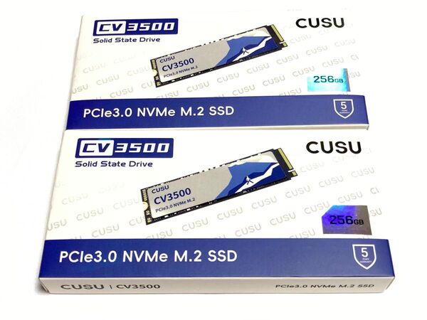 CUSU CV3500 PCIe 3.0 NVMe M.2 SSD 256GB 2個