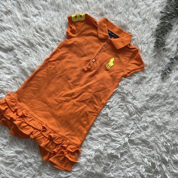 ラルフローレン Ralph Lauren フリル ワンピース ホースロゴ