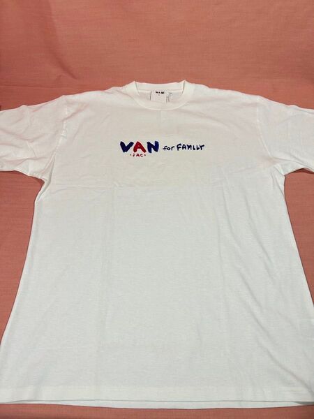 未使用品 汚れ VAN ロゴ Tシャツ 半袖 白 LL