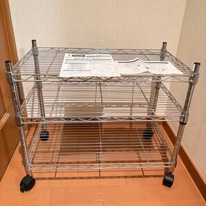 ヤマゼン YAMAZEN テレビ台 メタルシェルフ 山善 51633CH 3段 スチールラック