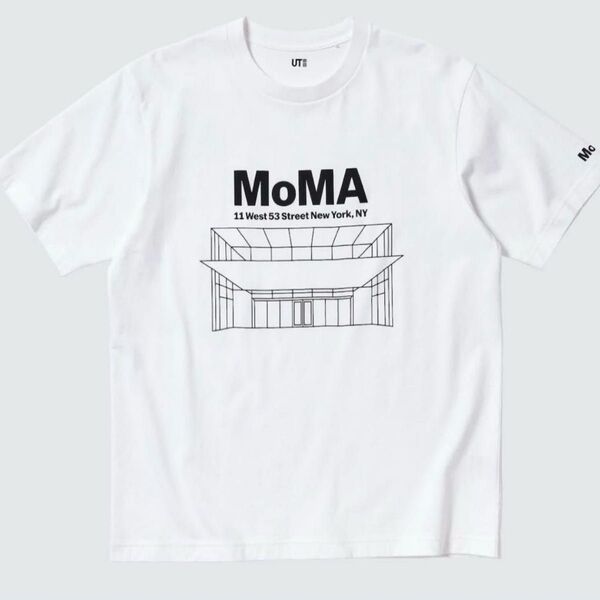 【タグ付き未使用品】UNIQLO/ユニクロUT グラフィックTシャツ MOMA 白 ホワイト S ユニセックス メンズ レディース
