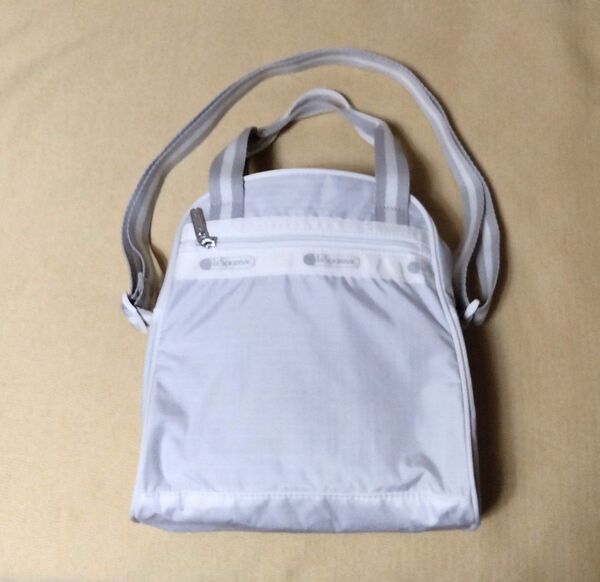 レスポートサック 2wayバッグ ホワイト×グレー