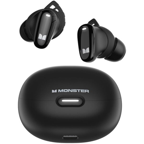 新品 MONSTER N-LITE 206 TWS カナル型 完全ワイヤレスイヤホン【ブラック】シュリンク包装あり
