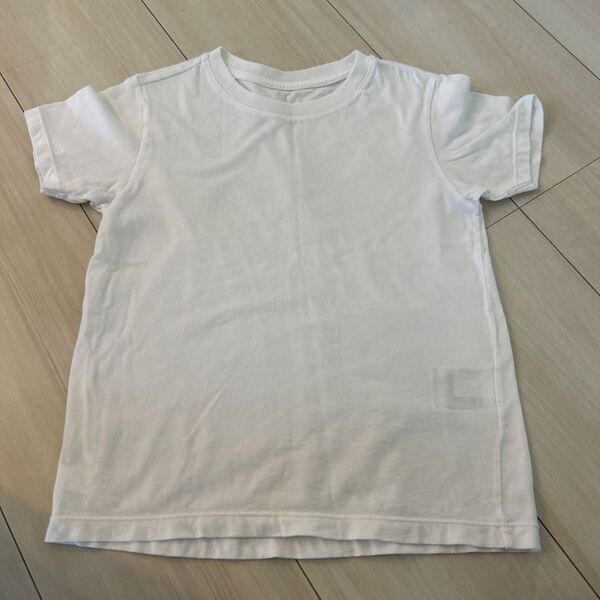 UNIQLO ホワイト Tシャツ 110㎝ 綿100%