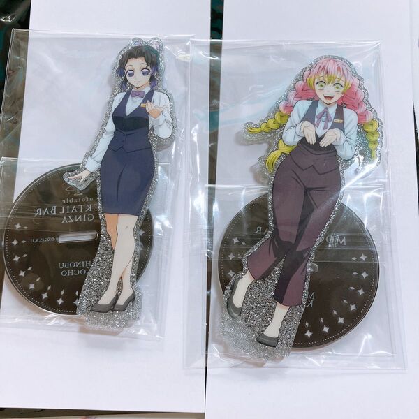 鬼滅の刃 ufotable モクテルバー GINZA 両面アクリルスタンド 甘露寺蜜璃、胡蝶しのぶ
