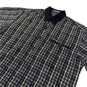 INDIAN 柄シャツ 半袖シャツ デザインシャツ 古着 メンズ サイズ95 (Lサイズ相当) K-7
