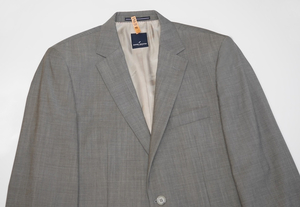 48,000円 DANIEL HECHTER ウール スーツ ジャケット ブレザーL～XLサイズ50テーラード52アメカジ48グレー ブラウン茶色カーキMセットアップ