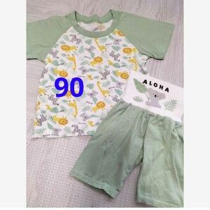 美品 90サイズ 半袖パジャマ コアラ ベビーパジャマ 上下セット 夏パジャマ