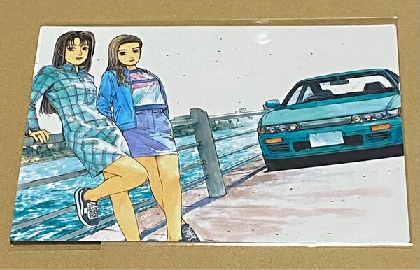 頭文字D ポスターカード 佐藤真子 沙雪 しげの秀一原画展