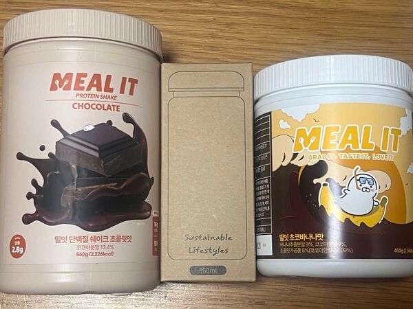 新品ミルイットプロテインセット ダイエット チョコバナナ シェイカー付