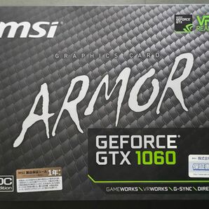 MSI GeForce GTX 1060 ARMOR 6G グラフィックスカード 中古品