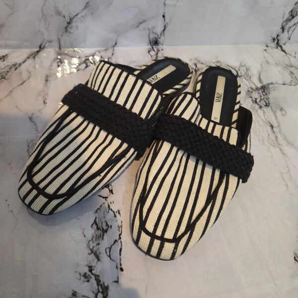 ZARA 37 24cm スリッポン サンダル すぐ履ける