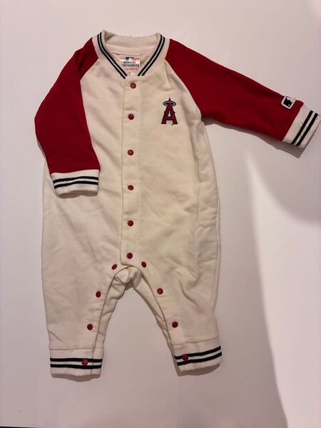 MLB ロンパース ベビー服 男の子 70cm カバーオール エンジェルス