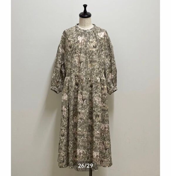yukiemon/ユキエモン★タグ付き新品!リネンチャッピーツリーワンピースM