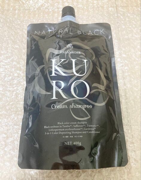【新品未開封】B.VALANCE バランローズ KUROクリームシャンプー 400g 白髪染め
