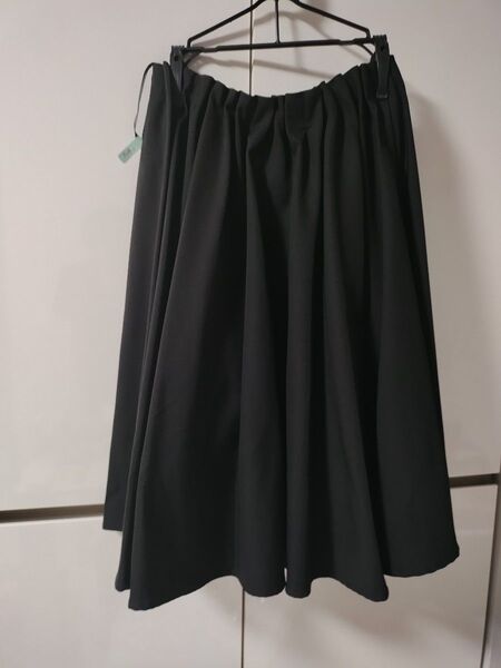 tocco closet トッコクローゼット ひざ丈 フレアスカート 黒 M