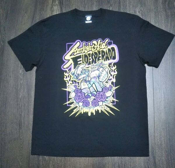 新日×STARDOM Historic X-over 2022 エル・デスペラード&スターライトキッド コラボ Tシャツ Lサイズ