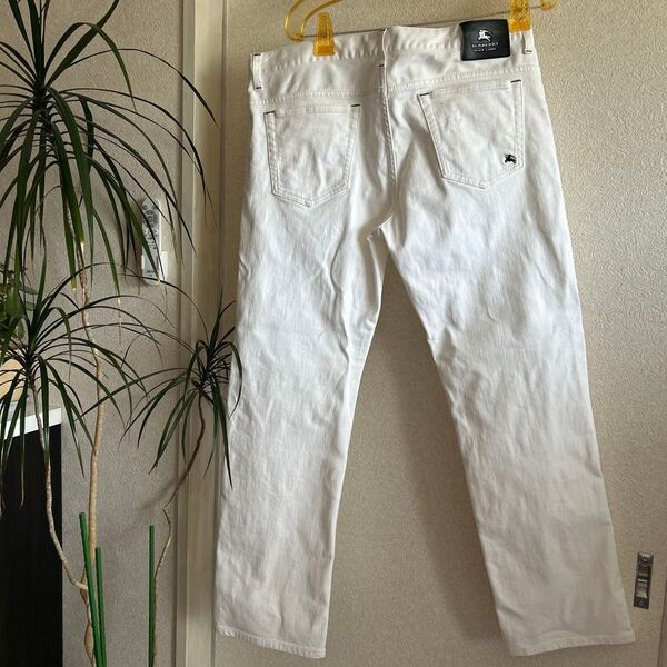 BURBERRY BLACK LABEL ホワイトデニム メンズ