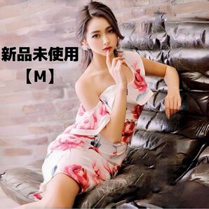 キャバドレス 【新品】 美的ラインシルエット☆ オフショル 袖ありドレス M