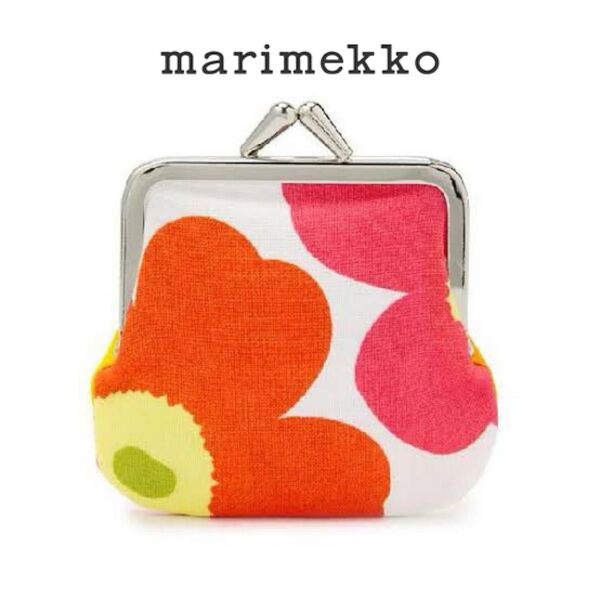 ◎marimekkoマリメッコ PIENI KUKKARO UNIKKO ミニウニッコ がま口ポーチ コインケース 450C