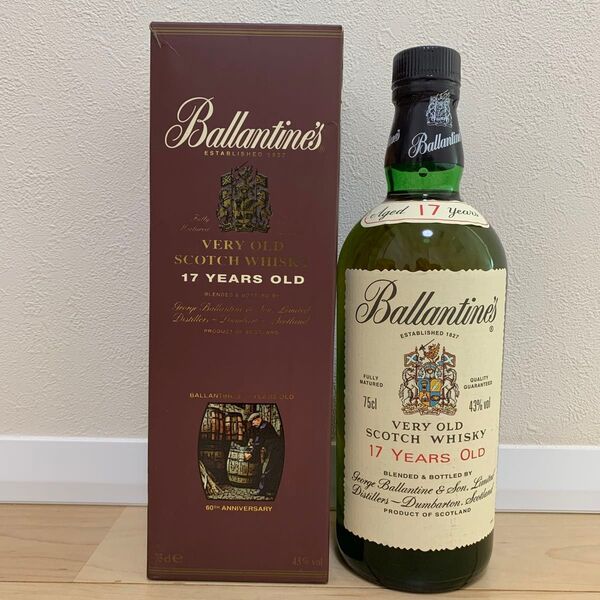 バランタイン 17年 ベリーオールド スコッチ ウイスキー 750ml 43% Ballantine s 箱付 未開栓