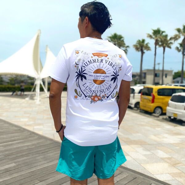 西海岸系 LUSSO SURF サマーバイブスTシャツ Lサイズ 送料込み ロンハーマン