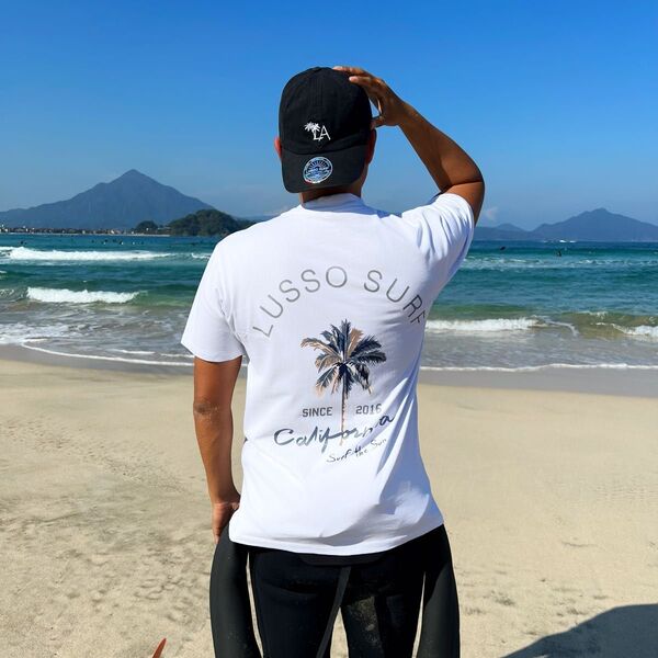 夏コーデ☆LUSSO SURF ビッグパームツリーロゴTシャツ Lサイズ 送料込み 正規品