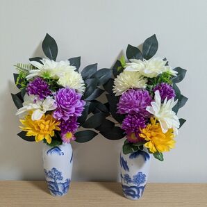仏花造花1対