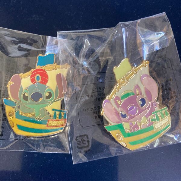 非売品 スティッチエンジェル シンドバッド アブーズバザール ピンバッジ ディズニーシー