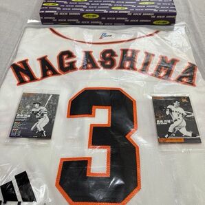 超限定品 未使用 巨人 ジャイアンツ 長嶋茂雄 #3 プロコレ ユニフォーム&プレミアムタオル(ポストカード5枚ファイル10枚入)