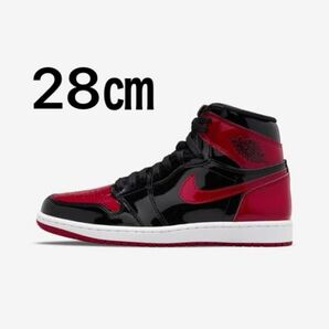 NIKE AIR JORDAN 1 RETRO HIGH OG "BRED PATENT" ジョーダン1ブレッドパテント 28㎝