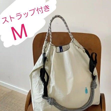 ブルーボトルコーヒー エコバッグ ボール&チェーン 新品 Mサイズ ストラップ付き トートバッグ ショルダーバッグ