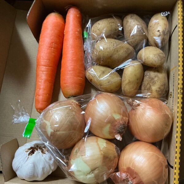 野菜詰め合わせ!新じゃがいも!玉ねぎにんじんニンニク