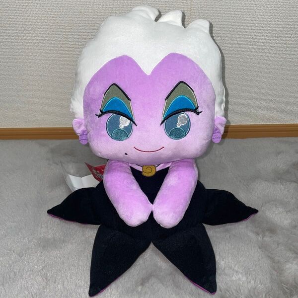 【タグ付き】ディズニー プリンセス アースラ ぬいぐるみ パープル ディズニーヴィランズ うるりぃみぃ アリエル リトルマーメイド