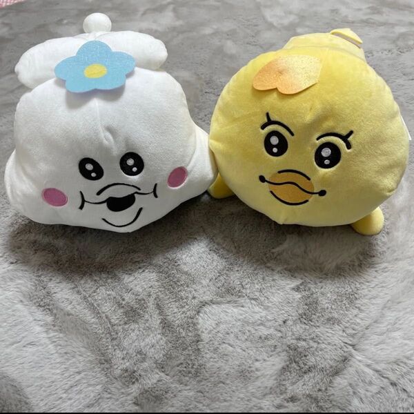 んぽちゃむ きみまろ いっしょにねんねBIGぬいぐるみ 2個セット