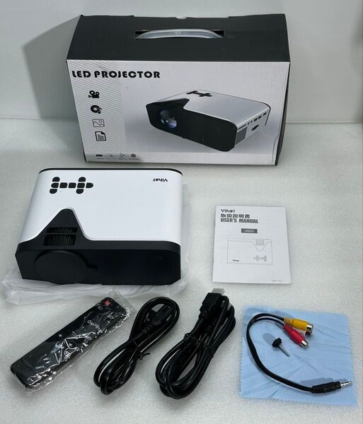 小型プロジェクター UB-20 Android TV搭載 1080p対応 台形補正機能搭載 高画質 映像