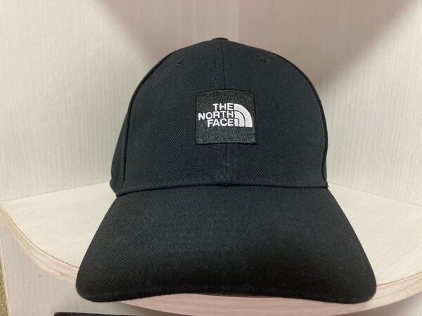 THE NORTH FACE 小さめスクエアロゴ キャップ ノースフェイス ブラック