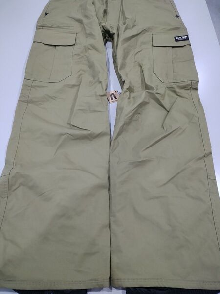 【未使用】BURTON スノーボードウェア カーゴパンツ カーキ バートン