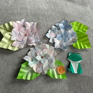 紫陽花 アジサイ セット売り 壁面飾り あじさい 折り紙
