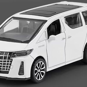 開封済み 未使用 トヨタ アルファード 風? 合金製プルバック 開閉ドア付き トヨタ ミニカー トミカ 模型
