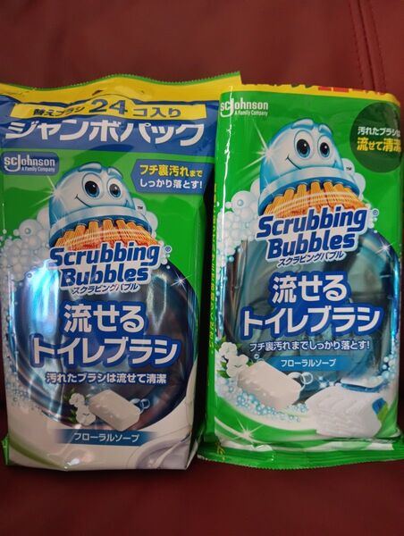 スクラビングバブル 流せるトイレブラシ 30個