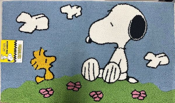 PEANUTS アクセントラグ スヌーピー ウッドストック