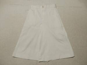 [ free shipping ] Untitled :UNTITLE! cotton 98%: polyurethane 2%: white code cloth : wide culotte skirt * size 2: made in Japan 