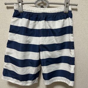 ボーダー水着130 ボーダー ネイビー