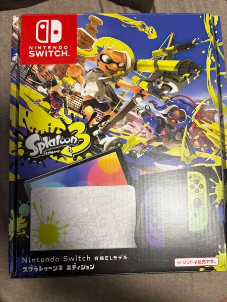 Nintendo Switch 有機ELモデル スプラトゥーン3エディション 任天堂 初期化済 ジョイコンレッド付き