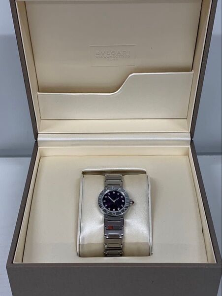 ☆ブランド品☆ ◆中古品◆ BVLGARI ブルガリブルガリ 12Pダイヤ BB23S BU37G22 クォーツ 腕時計