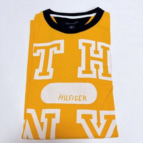 TOMMY HILFIGER トミー ヒルフィガー Tシャツ 黄 XL