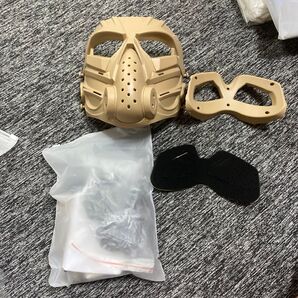 サバゲー フェイスガード マスク ゴーグル クッション 3点セット 未使用