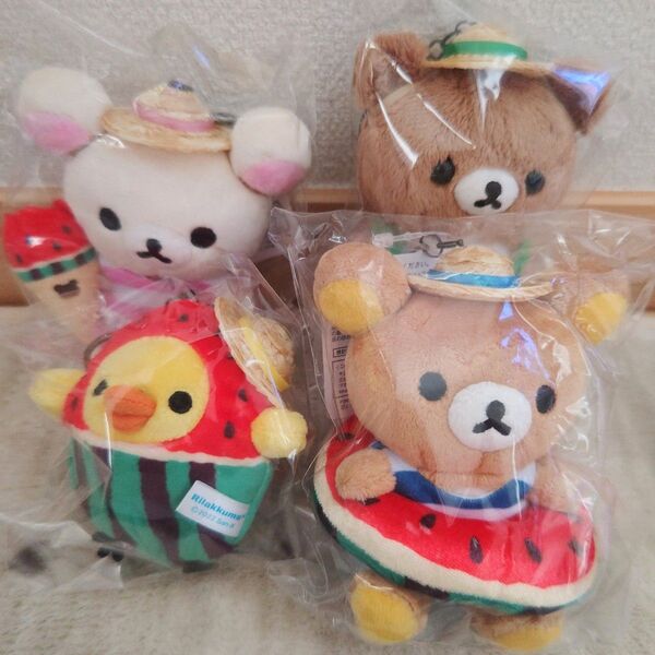 リラックマ マホロバマインズ三浦限定 おでかけぬいぐるみキーホルダー キイロイトリ コリラックマ チャイロイコグマ
